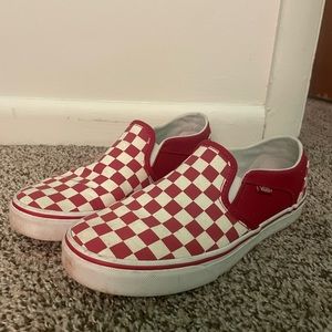 RED CHECKERED VANS